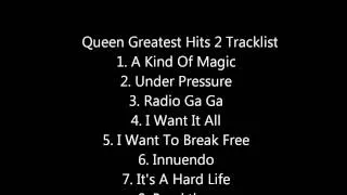 Queen Greatest Hits 1, 2 and 3 Tracklist