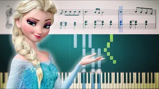 LET IT GO (Frozen) - Piano Tutorial + SHEETS