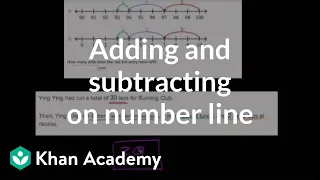 Adding and subtracting on number line word problems | Early Math | Khan Academy