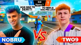 TWO9 FOI DEMITIDO DO FLUXO APÓS HUMILHAR O NOBRU! TIME TWO9 VS TIME NOBRU! FT CEROL GORILA