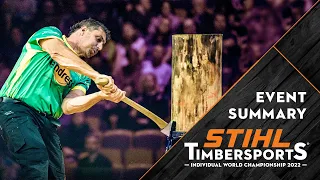 Highlights from the STIHL TIMBERSPORTS® Individual World Championship 2022