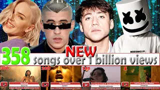 All 358 songs with over 1 billion views - Mar. 2023 №26