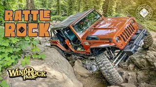 The hardest Trail at Windrock Park? Rattle Rock! Extreme Off Roading in Jeeps