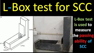 Testing self compacting concrete: L-box test || L Box test of Self Consolidating Concrete #concrete