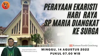 Perayaan Ekaristi Hari Raya SP Maria Diangkat Ke Surga ( Minggu, 14 Agustus 2022 )