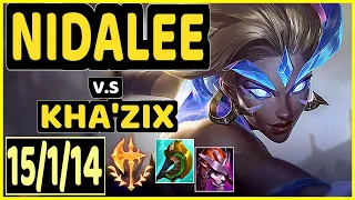 SKEANZ (NIDALEE) vs KHA'ZIX - 15/1/14 KDA JUNGLE GAMEPLAY - EUW Ranked GRANDMASTER