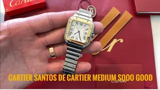 Cartier Santos De Cartier Medium Two Tone