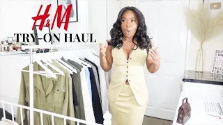 H&M new in spring | Try on haul 2024 | Elevated casuals