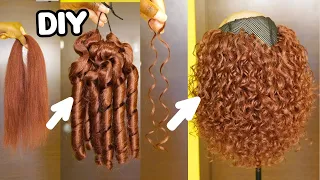 DIY: Soft Curly Hair For Crochet Hairstyle/Wig | Goddess Braids and more! Curling Synthetic Hair