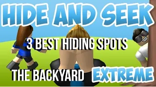 3 Best Hiding Spots in The Backyard | Hide and Seek EXTREME |
