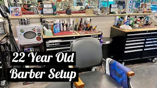 22 Year Old Barber Setup