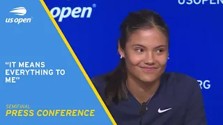 Emma Raducanu Press Conference | 2021 US Open Semifinal