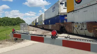 BNSF 70mph Intermodal Train on the Chillicothe subdivision