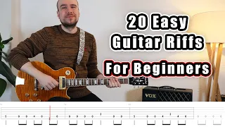 20 Easy Guitar Riffs for Beginners (with Tabs)
