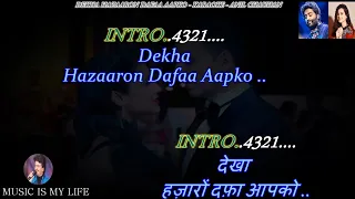 Dekha Hazaron Dafaa Aapko Karaoke With Scrolling Lyrics Eng. & हिंदी