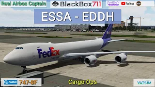 P3D V5.3 | PMDG 747-8F | Stockholm/ESSA to Hamburg/EDDH | VATSIM