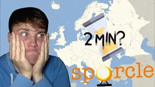 Sporcle Quiz - European Countries (No Borders) - 2 Minute Challenge