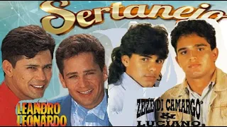 ZEZÉ DI CAMARGO E LUCIANO, LEANDRO E LEONARDO AS MAIORES MÚSICAS SERTANEJAS pt54 SÓ ELES