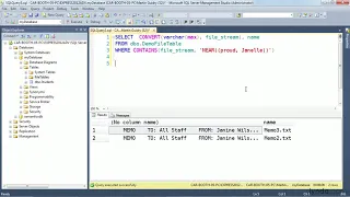 SQL Server Tutorial - Enhancements to full text search