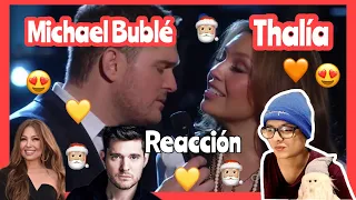 Michael Bublé Duet With Thalía - Mis Deseos / Feliz Navidad | VIDEO REACCIÓN 😍🎅🏼