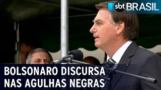 Bolsonaro discursa em cerimônia nas Agulhas Negras do Rio de Janeiro | SBT Brasil (17/10/20)