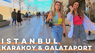 Istanbul Turkey 2022 Karaköy&Galataport 18 June 2022 Walking Tour | 4K UHD 60FPS | Travel Vlog