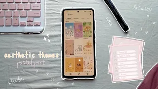 aesthetic themes for free samsung a52 ✨ pastel theme edition