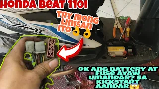 honda beat fi nawala ang power ayaw magstart sa  push start kahit bago ang battery at ok ang fuse