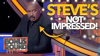 STEVE HARVEY'S NOT IMPRESSED! Family Feud CRAZY ANSWERS!