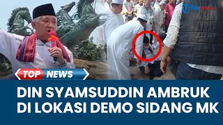 Din Syamsuddin Ambruk saat Salat Zuhur seusai Orasi di Aksi Kawal Putusan Gugatan Pilpres di MK