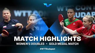 Olga Vorobeva/Yana Noskova vs Szandra Pergel/Dora Madarasz | WTT Contender Budapest 2021 (Final)