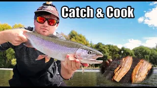New Zealand Rainbow Trout Catch & Cook