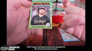 2024 Topps Heritage Monster Box Baseball 10 Box Break #1