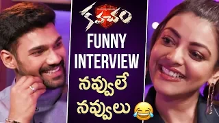 Kajal Aggarwal and Bellamkonda Sreenivas FUNNY Interview | Kavacham Telugu Movie | Mehreen | Thaman