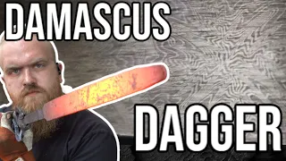 I'm forging a big DAGGER from MOSAIC DAMASCUS | Martin Huber Knives - Bladeshow Atlanta prep