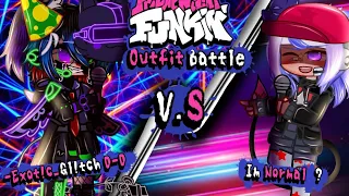 FNF // Anime outfit battle // Collab with @Exotic_Glitch || !!