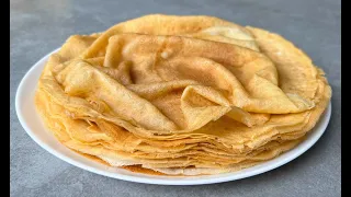 Идеальный Рецепт Блинчиков  / Тонкие Блины на Молоке / Pancakes Recipe (Crepes) / Масленица