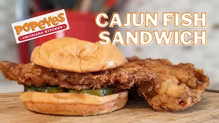 Popeyes Cajun Fish Sandwich Review & Copycat Recipe • *Is it better than the Chicken Sandwich?*