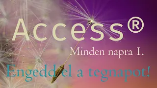 Access minden napra 1. - Engedd el a tegnapot!