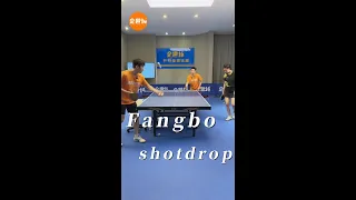 Fang Bo|drop shots|table tennis|ping pong|Click the subtitle button to get English subtitles