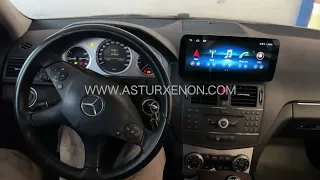 AX-2640C Equipo multimedia ANDROID 10.0 con pantalla de 10,25” para Mercedes Clase C W204 (2007-2011
