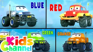 Learn Colors | Monster Truck Dan Car Cartoon Videos from Kids Channel