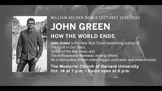 William Belden Noble Lecture Series: John Green