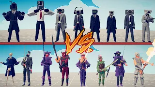 CAMERAMAN TEAM vs TERRARIA TEAM - Totally Accurate Battle Simulator