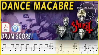 Dance Macabre - Ghost | DRUM SCORE Sheet Music Play-Along | DRUMSCRIBE