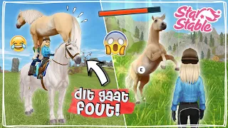 DIT GAAT FOUT! 😰 PAARD ONTSNAPT & GEWOND! - Update | Star Stable Online | Daphne draaft door