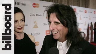 Alice Cooper: Clive Davis Pre-GRAMMY Gala Red Carpet | 2016