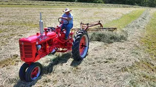 Raking Hay with the Farmall Super C