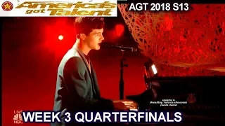 Joseph O'Brien sings Original Song about Briana QUARTERFINALS 3 America's Got Talent 2018 AGT