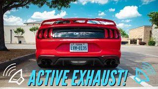 Mustang GT ACTIVE EXHAUST: Full breakdown and Review [Startup, Revs, Driving]